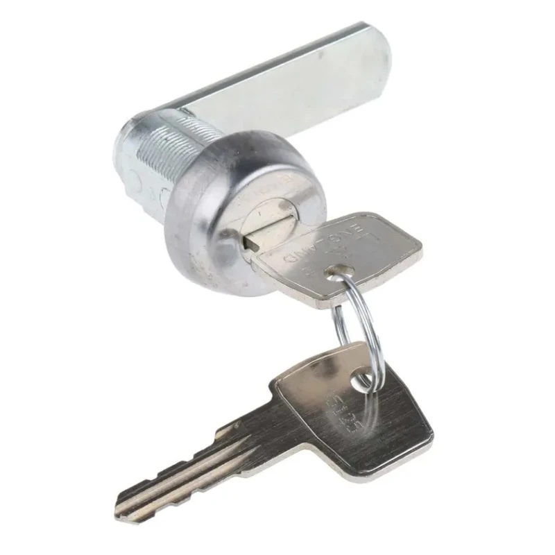 Euro-Locks a Lowe & Fletcher group Company Stainless Steel Camlock, 22 mm Panel-to-Tongue, Key Unlock 1414014