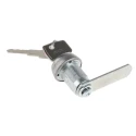 Euro-Locks a Lowe & Fletcher group Company Stainless Steel Camlock, 22 mm Panel-to-Tongue, Key Unlock 1414014
