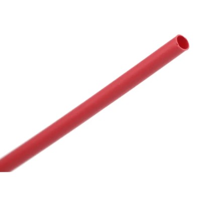 TE Connectivity Heat Shrink Tubing Red 1.2 mm Sleeve Diameter x 1.2 m Length 2:1 Ratio RNF-100-3/64-2-STK