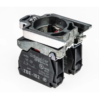 Schneider Electric Harmony Series Contact Block, 600V, 10A, SPDT, Screw Terminal, Fixing Collar Included ZB4BZ104