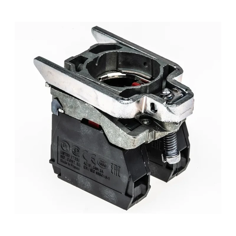 Schneider Electric Harmony Series Contact Block, 600V, 10A, SPDT, Screw Terminal, Fixing Collar Included ZB4BZ104