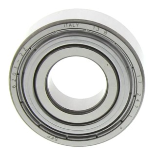 SKF Shielded Single Row Deep Groove Ball Bearing 17 mm ID, 40 mm OD, 12 mm Width, Series 2 Light 6203-2Z