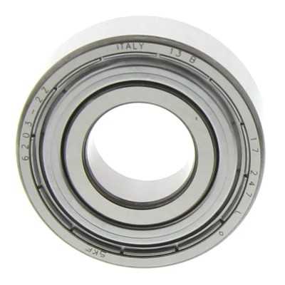 SKF Shielded Single Row Deep Groove Ball Bearing 17 mm ID, 40 mm OD, 12 mm Width, Series 2 Light 6203-2Z