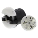 Hubbell 20A 250V USA Mains Plug Black Nylon Cable with Screw Termination HBL2321