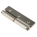 Pinet Nickel Plated Steel Butt Hinge with Lift Off Pin Screw Fixing 50mm x 30mm x 1.2mm 14-7-3394