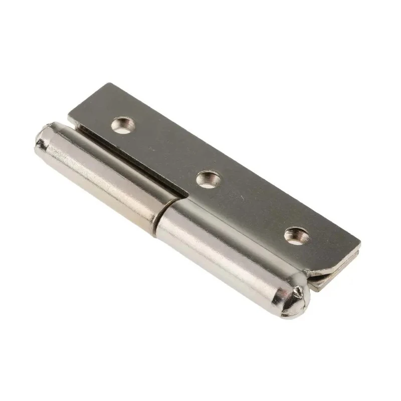 Pinet Nickel Plated Steel Butt Hinge with Lift Off Pin Screw Fixing 50mm x 30mm x 1.2mm 14-7-3394
