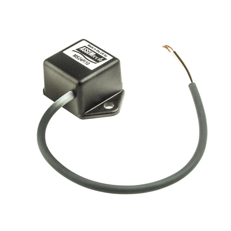 Assemtech Any Position Vibration Sensor 25 mA MS24P/10, 24V DC, IP65 ABS Housing MS24P/10