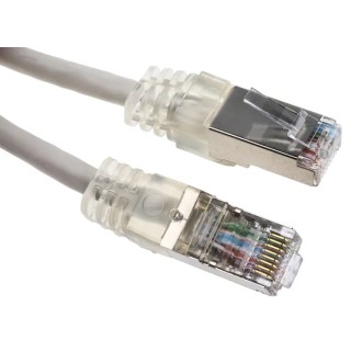 Decelect Cat5 Shielded PVC Jacketed Ethernet Cable, Grey, 2 m Length 