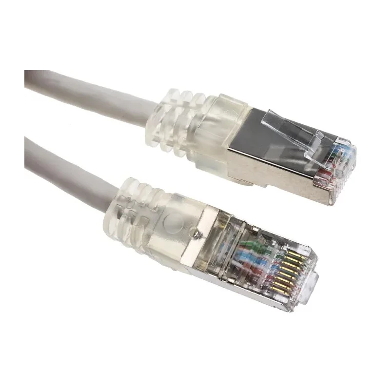 Decelect Cat5 Shielded PVC Jacketed Ethernet Cable, Grey, 2 m Length 