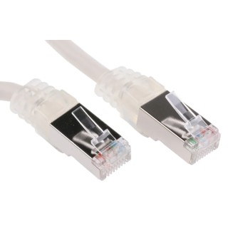 Decelect Shielded Cat5 Ethernet Cable, Grey PVC Jacket, 5 m Length, Terminated, RoHS Compliant 