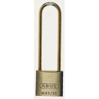 ABUS Keyed Brass Weatherproof Padlock with 5 mm Stainless Steel Shackle, 70 mm Length, 30 mm Body XR0065MBHB3