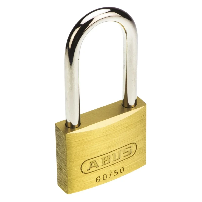 ABUS Weatherproof Brass and Steel Padlock Keyed Alike 8 mm Shackle Diameter 50 mm Body XR0060HB55K1