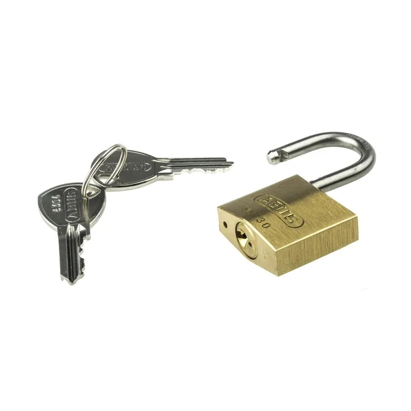 ABUS Weatherproof Padlock Stainless Steel, Brass 5 mm Shackle Diameter, 30 mm Body Width XR0065IB30KA7