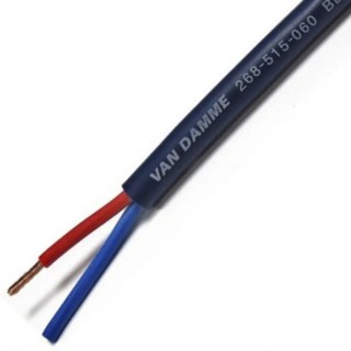 Van Damme Blue Studio Grade Series 2 Core Audio Cable, Blue, 100 m 268-515-060