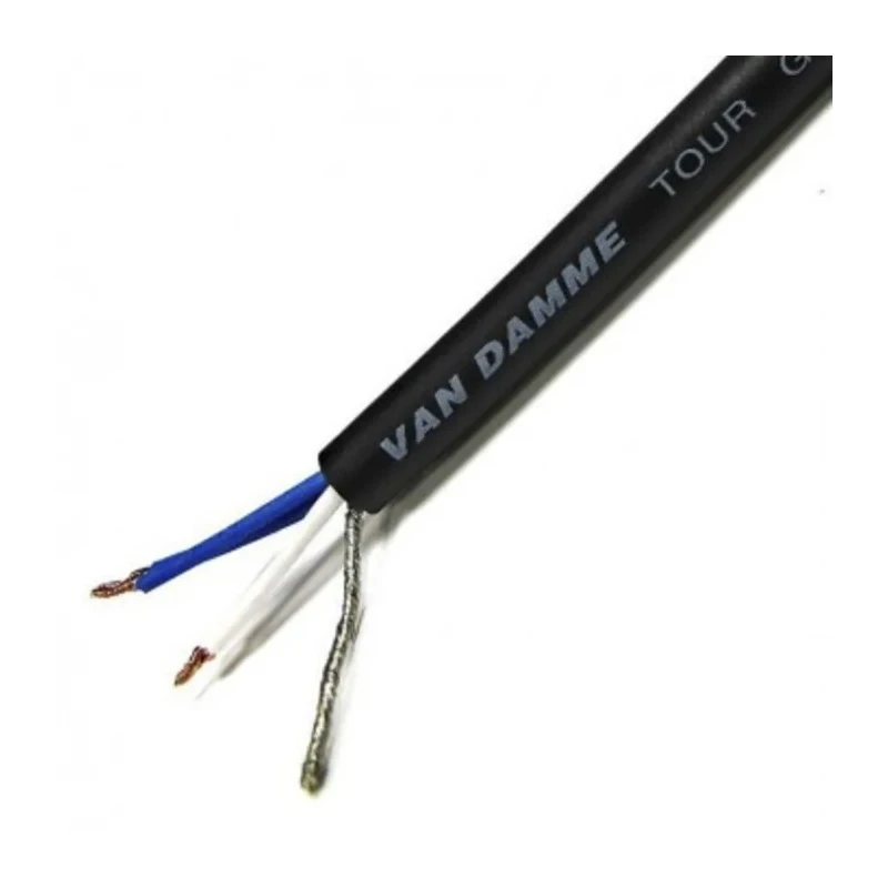 Van Damme Tour Grade Classic XKE Starquad Series 4 Core Screened Audio Cable, 6 mm OD, 100 m Length, 250V 268-026-000