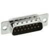 ITT Cannon 15 Way Straight 2.77 mm Pitch Panel Mount D-Sub Connector Male 119998-2831