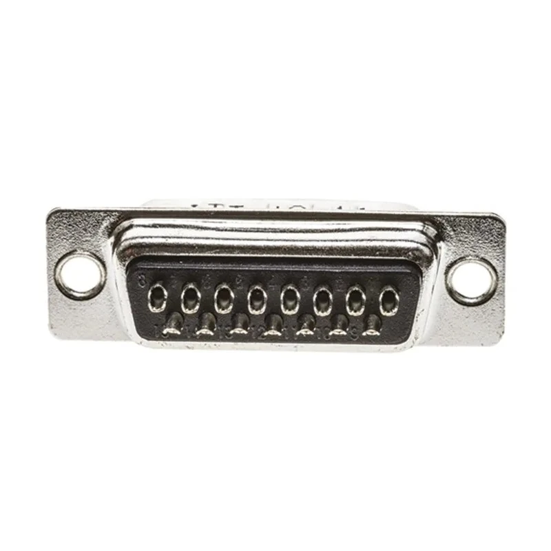 ITT Cannon 15 Way Straight 2.77 mm Pitch Panel Mount D-Sub Connector Male 119998-2831