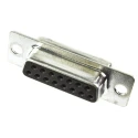 ITT Cannon 15 Way Straight 2.77 mm Pitch Panel Mount D-Sub Connector with 120 in Through Hole Female 119998-2836