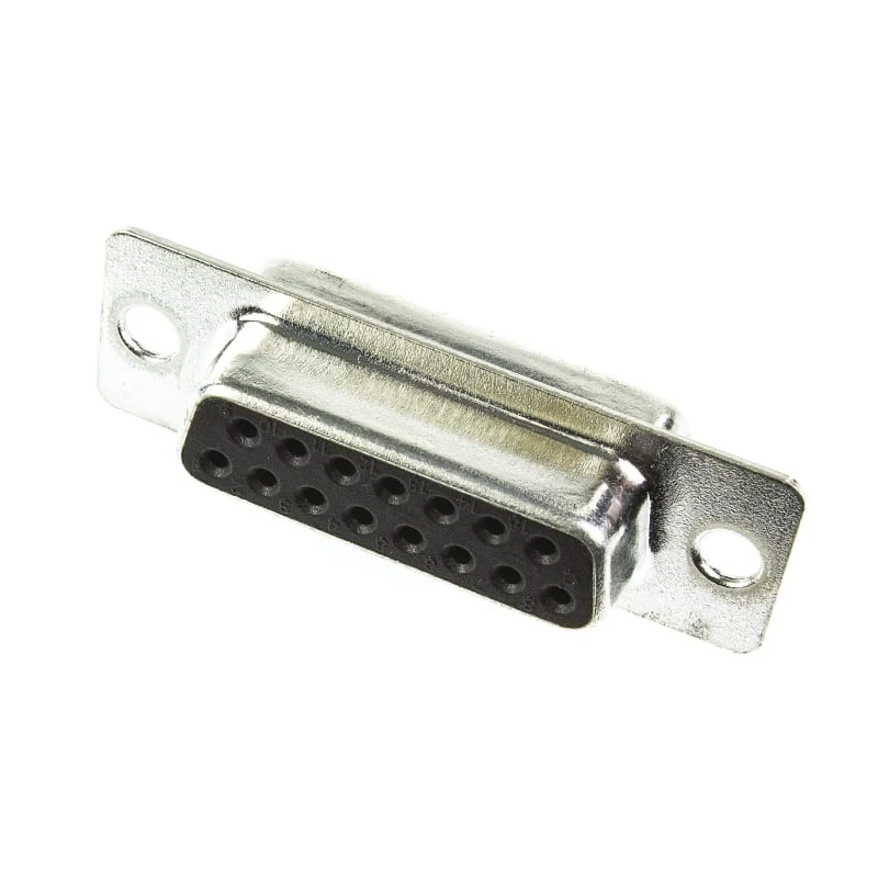 ITT Cannon 15 Way Straight 2.77 mm Pitch Panel Mount D-Sub Connector with 120 in Through Hole Female 119998-2836