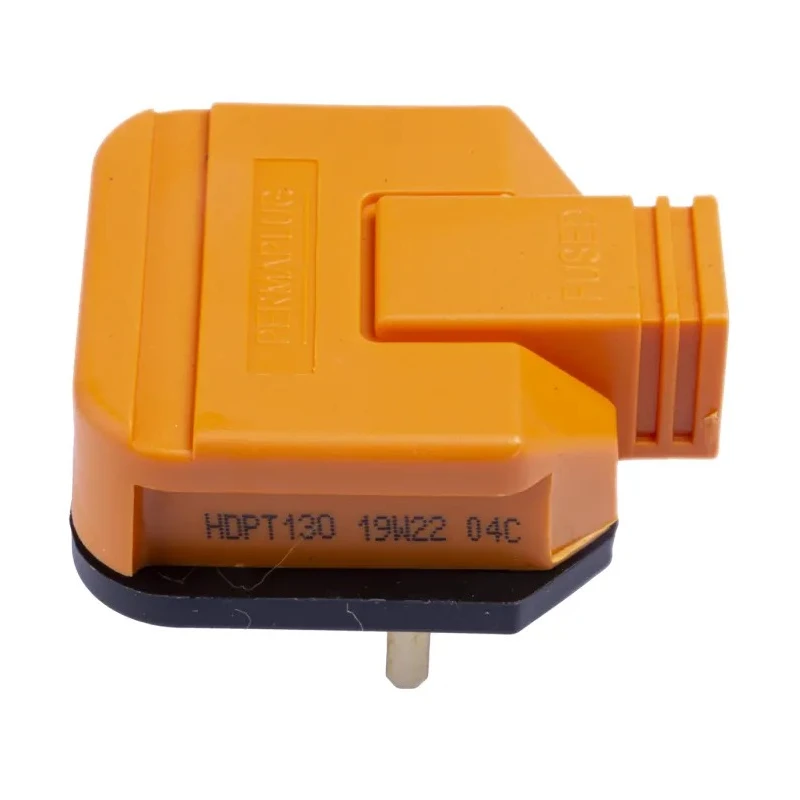 Masterplug 13A 250V UK Mains Plug Orange Thermoplastic Cable Screw Termination HDPT13O-01