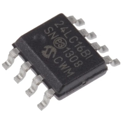 Microchip 16 kB Serial EEPROM 900 ns 8-Pin SOIC Serial-I2C 24LC16B-I/SN