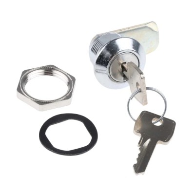 Euro-Locks a Lowe & Fletcher group Company Black Plastic Die Cast Zinc Keyed Camlock 16 mm Panel-to-Tongue F328-03-2 (455E)