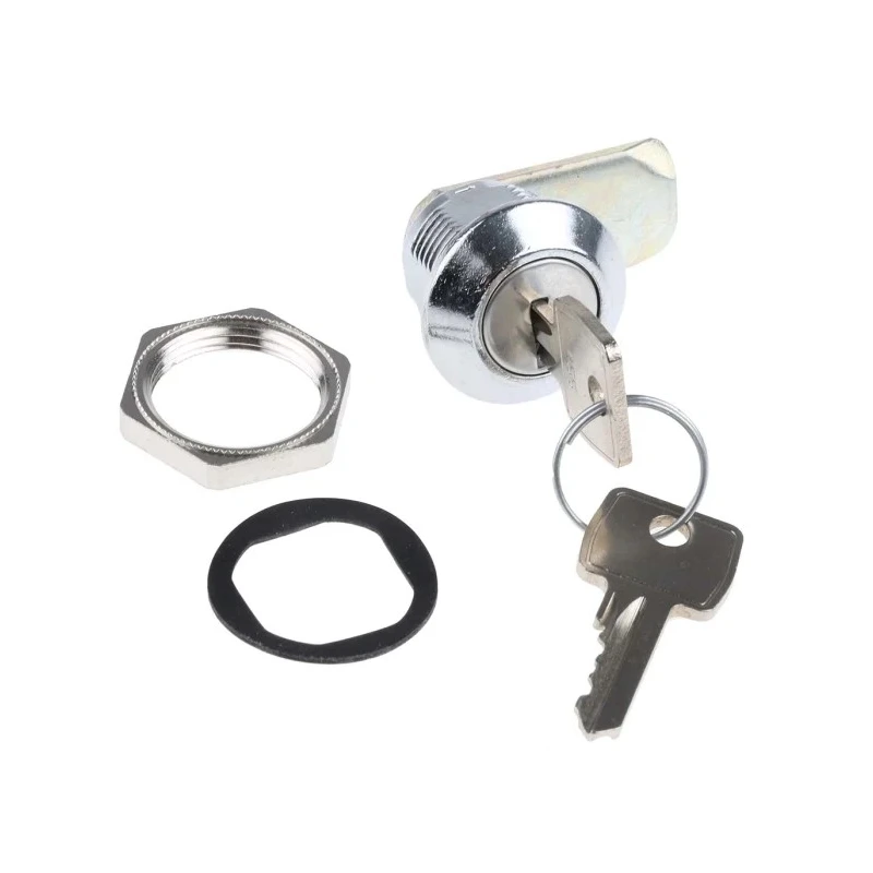 Euro-Locks a Lowe & Fletcher group Company Black Plastic Die Cast Zinc Keyed Camlock 16 mm Panel-to-Tongue F328-03-2 (455E)