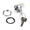 Euro-Locks a Lowe & Fletcher group Company Black Plastic Die Cast Zinc Keyed Camlock 16 mm Panel-to-Tongue F328-03-2 (455E)