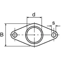 Igus Maintenance Free 2 Hole Flange Bearing Unit 35 mm Inside Diameter GFL-20