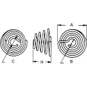 Keystone Battery Contact for A, AA Battery Sizes, Spring Steel and Brass, Tin & Nickel Plated 211