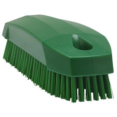 Vikan Hard Bristle Green Scrubbing Brush with 17 mm Polyethylene Terephthalate Bristle Length 64402