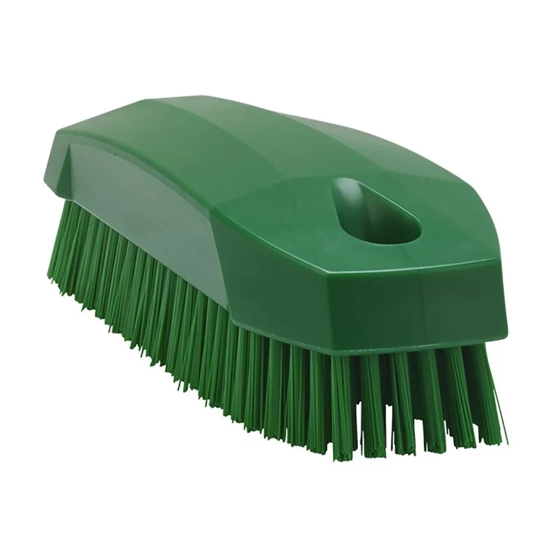 Vikan Hard Bristle Green Scrubbing Brush with 17 mm Polyethylene Terephthalate Bristle Length 64402
