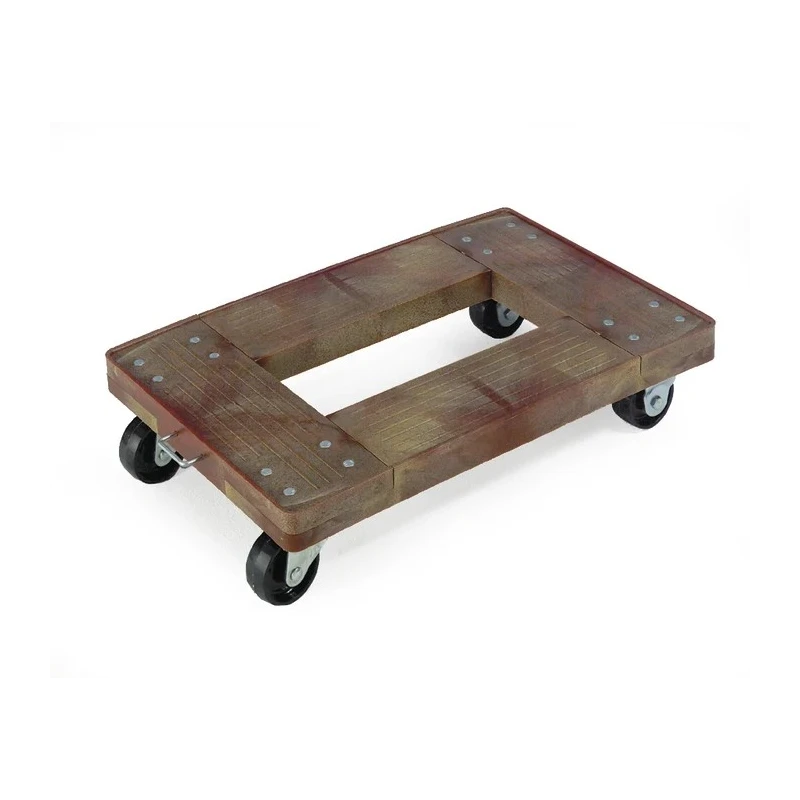 RS PRO Plastic Dolly, 350 kg Load Capacity, Plastic Platform with 75 mm Diameter Swivel Castors, 405mm W x 610mm L 389-0014