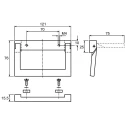 Steinbach & Vollman Aluminium Carrying Handle 120mm Width 76mm Height Load Capacity 100kg M4 Mounting Thread Size 387-3766