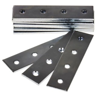 RS PRO Zinc-Plated Steel Flat Straight Bracket 4 Hole 76x76x19 mm 397-5014