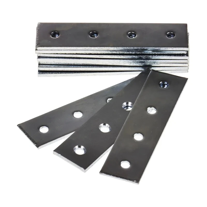 RS PRO Zinc-Plated Steel Flat Straight Bracket 4 Hole 76x76x19 mm 397-5014