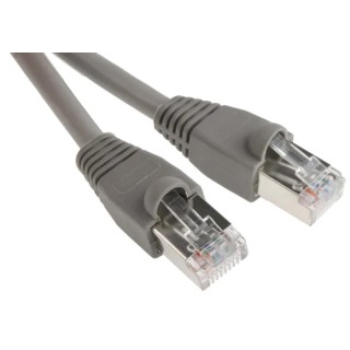 RS PRO Cat5e Ethernet Cable 1 m Grey RJ45 Male to RJ45 Male STP PVC 400-9635