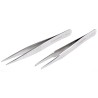 Lindstrom Stainless Steel Pointed ESD Safe Tweezer Set 115mm 2-Piece 9859