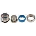 Adaptaflex Nickel Plated Brass Conduit Fitting, 25 mm Nominal Size, PG21 Thread, Silver IP65, 7TCA296020R0215 SP25/PG21/M
