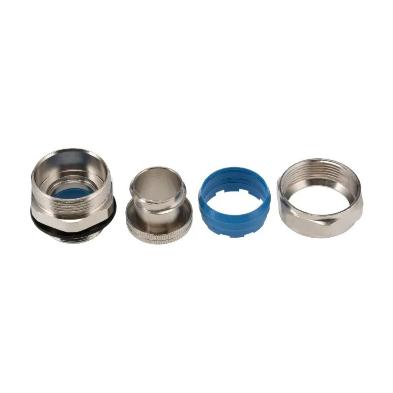 Adaptaflex Nickel Plated Brass Conduit Fitting, 25 mm Nominal Size, PG21 Thread, Silver IP65, 7TCA296020R0215 SP25/PG21/M