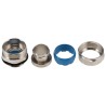 Adaptaflex Nickel Plated Brass Conduit Fitting, 25 mm Nominal Size, PG21 Thread, Silver IP65, 7TCA296020R0215 SP25/PG21/M