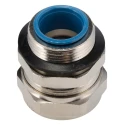 Adaptaflex Nickel Plated Brass Conduit Fitting, 25 mm Nominal Size, PG21 Thread, Silver IP65, 7TCA296020R0215 SP25/PG21/M