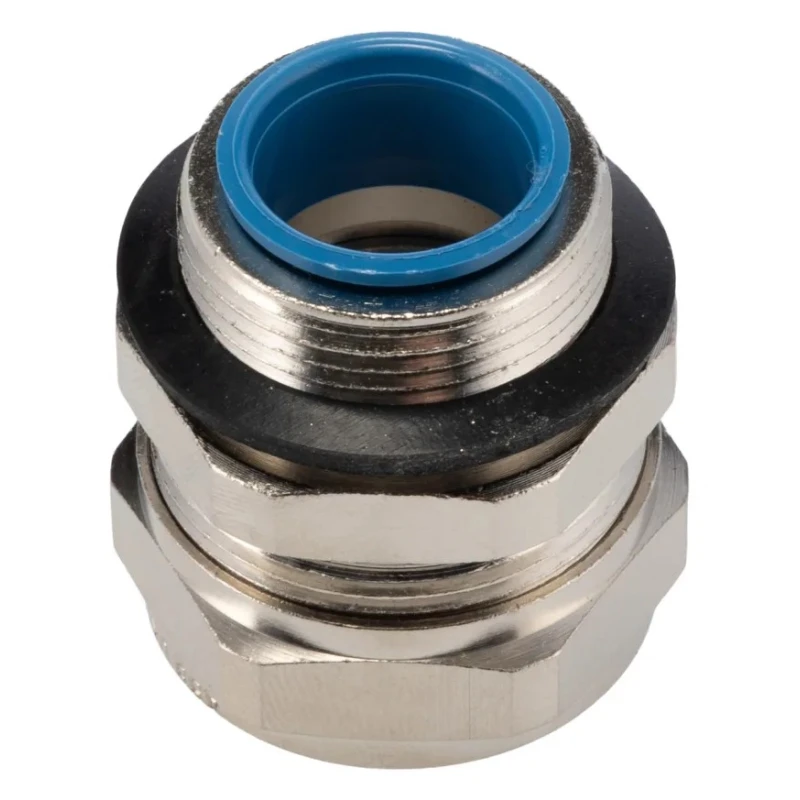 Adaptaflex Nickel Plated Brass Conduit Fitting, 25 mm Nominal Size, PG21 Thread, Silver IP65, 7TCA296020R0215 SP25/PG21/M