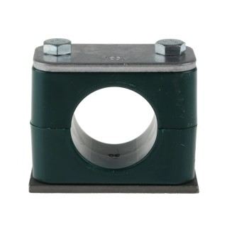RS PRO Polypropylene Tube Clamp for 30 mm OD Tube, Clamp Spacing 1.5 m, Operating Temperature -30°C to 90°C 414-1492