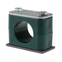 RS PRO Polypropylene Tube Clamp for 30 mm OD Tube, Clamp Spacing 1.5 m, Operating Temperature -30°C to 90°C 414-1492