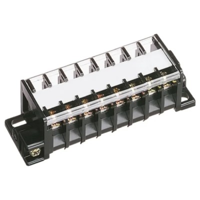 Toyogiken Barrier Strip Terminal Block 16 Contacts 7 mm Pitch 2 Rows 250V 15A RTK-10M-8P
