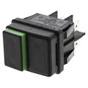 RS PRO Push Button Switch Latching Panel Mount DPDT 30.8 mm Cutout IP40 1.5 kV AC 16A 120°C 432-0623