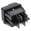 RS PRO Push Button Switch Latching Panel Mount DPDT 30.8 mm Cutout IP40 1.5 kV AC 16A 120°C 432-0623