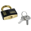 ABUS Keyed Brass Safety Padlock Weatherproof with 6.5 mm Shackle Diameter and 43 mm Body Width T84MB/40 KA 8401 Black