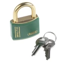 ABUS Keyed Brass Safety Padlock Weatherproof, 6 mm Diameter x 23 mm Length Shackle, 40 mm Body Width XR0084T40KA3